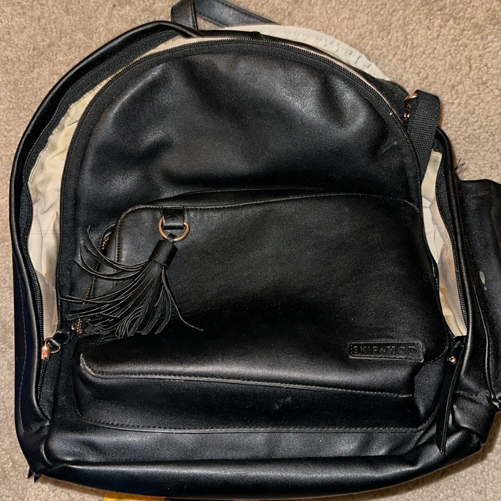 SKIPHOP Vegan Leather Diaper Bookbag!